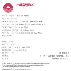 Master Mixes album by Duran Duran