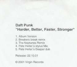 Harder, Better, Faster, Stronger album by Daft Punk