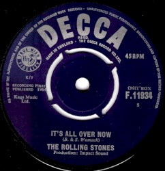 It's All Over Now / Good Times, Bad Times album by The Rolling Stones
