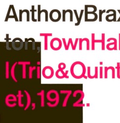 Town Hall 1972 album by Anthony Braxton