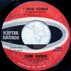 I Smiled Yesterday / Don't Make Me Over album by Dionne Warwick