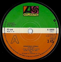 Wonderous Stories album by Yes
