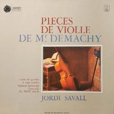 Pièces de violle de Mr Demachy