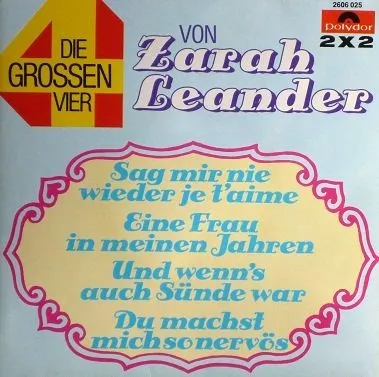 Die grossen vier von Zarah Leander album by Zarah Leander