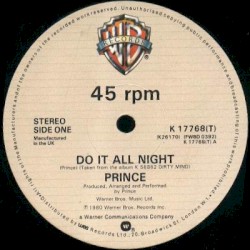 Do It All Night / Head album by Prince