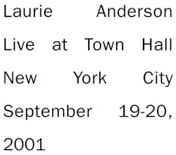 Live in New York album by Laurie Anderson